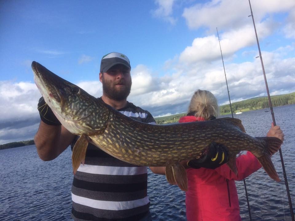 Happy guest from Germany with a nice pike 116cm!