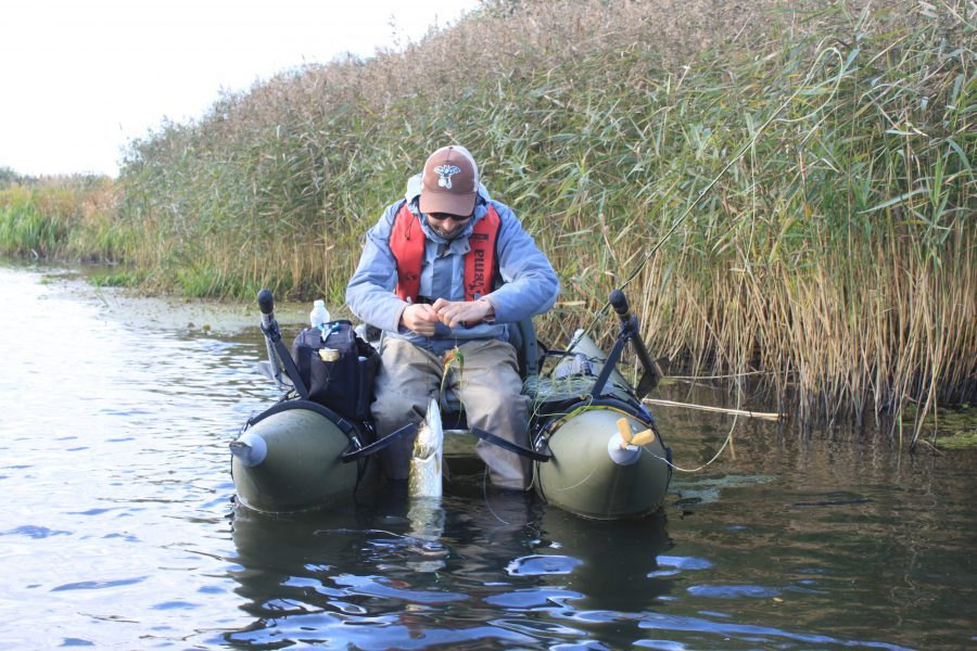 Benny offer spinfishing but even flyfishing for pike from belly boat!