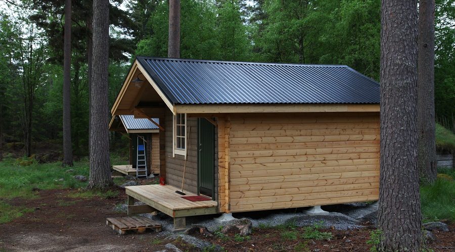 New nice cottages at Jössebo Vildmarkcamp.